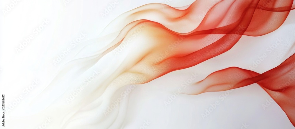 Poster abstract wavy background in soft white and coral tones ideal for text placement and graphic design p