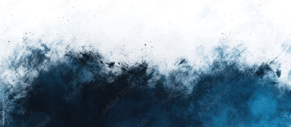 Aufkleber blue and black abstract painting background with empty copyspace for text in a stylish artistic desi