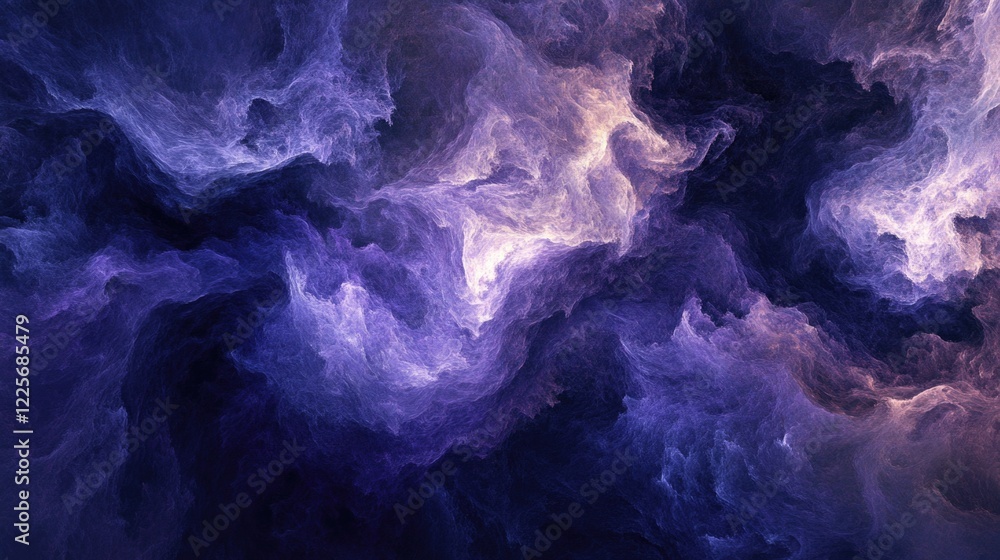Poster purple aurora abstract 3d background ethereal swirls colorful texture for digital design and visual 