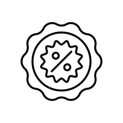 Discount Badge vector icon stock illustration