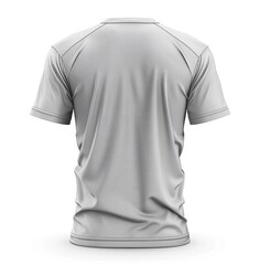 Heather sport gray unisex t-shirt mockup with back view, ideal for print-ready designs and easy cutout.