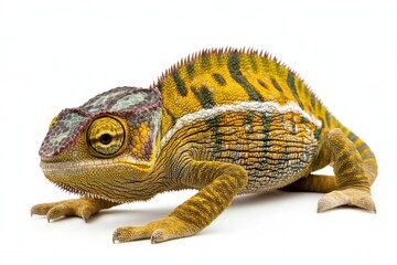Obraz premium Chameleon isolated on white background