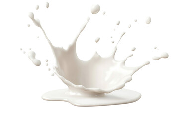 milk splash isolated on white