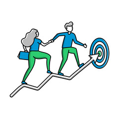 Obraz premium Coaching Icon. Guidance and Mentorship Illustration for Professional Development. – Transparent PNG