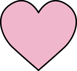 Heart icon. Single hand drawn heart, love, romance, wedding. Shape heart lineart. Sketch heart. Symbol love. Heart fashion Simple Vector icon on white background.