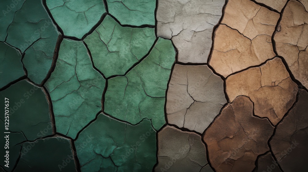 Aufkleber bark of a rare tree, showcasing its unique texture with deep cracks and layered patterns