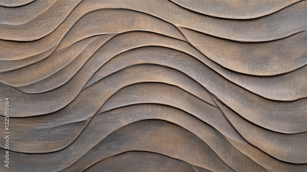 Poster unique texture of a rare tree bark, with deep grooves and intricate patterns