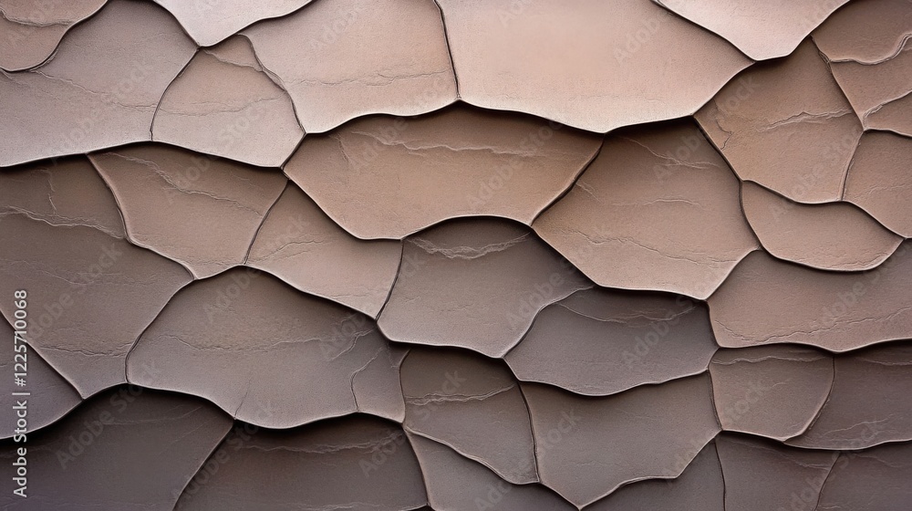Poster unique texture of a rare tree bark, with deep grooves and intricate patterns