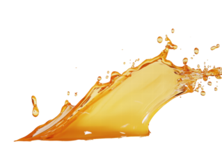 Isolated orange juice splash