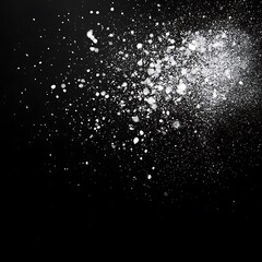 Night Sky with Stars Sparkling on Black Background, Capturing the Infinite Beauty of the Cosmos
