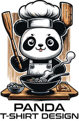 Panda Vector T Shirt Design