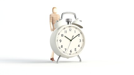 3D human with stopwatch