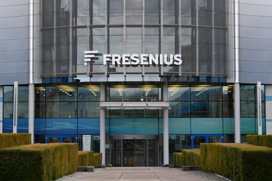 Germany, Bad Homburg, January 28. 2025, Company or corporate headquarter of Fresenius SE & Co. KGaA, a German medical technology and healthcare group and one of the largest private hospital operators