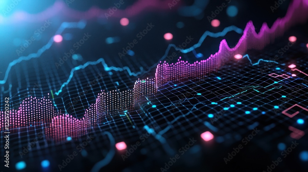 Poster abstract data visualization