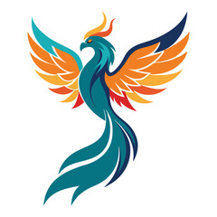 Obraz premium Vector art illustration of a bird of paradise