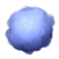 Isolated cloud in watercolor style. 3d rendering.	