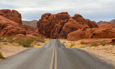 Beautiful colors and shapes in the Valley of Fire State Park, Nevada