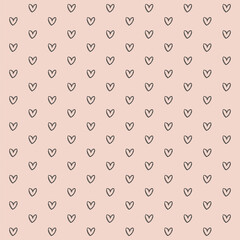 Cute heart pattern. Seamless love pattern. Romantic background. Valentine's day holiday backdrop texture.
