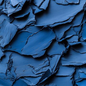 Abstract Blue Pigment Texture Background, Crushed Makeup,  Cosmetic Product, Deep Blue Paint Swatch