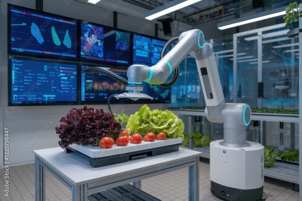 Poster robotic automation in modern agriculture: precision farming and technological advancement in vertica