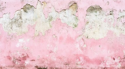 Fototapeta premium Old stain and dirty of pink concrete wall background with copy space