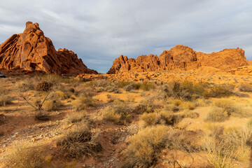 Beautiful colors and shapes in the Valley of Fire State Park, Nevada