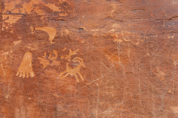 Prehistoric Petroglyphs in the Valley of Fire State Park, Nevada