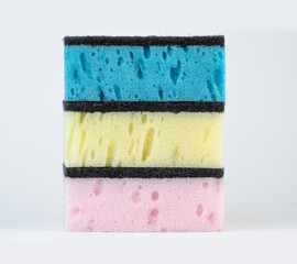 colorful scrub sponges for dishwashing