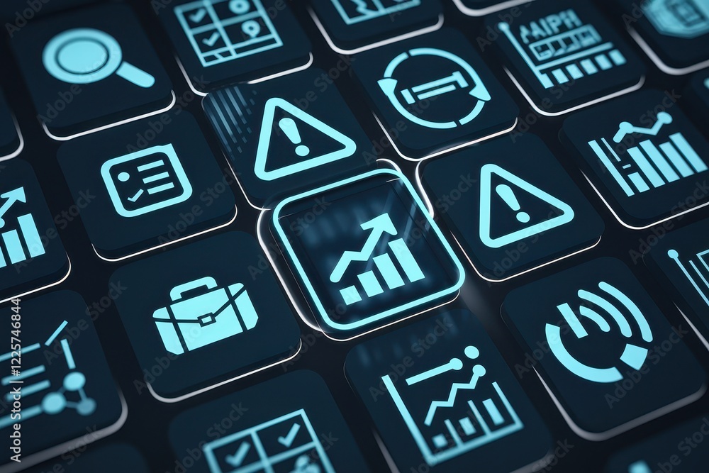 Poster digital dashboard: business analytics and growth monitoring system