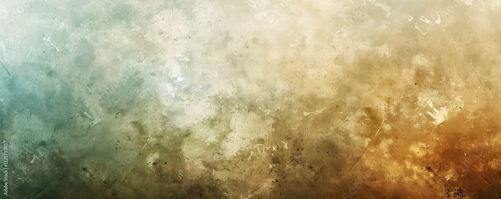 Poster grunge abstract background with green and brown textures and space for text