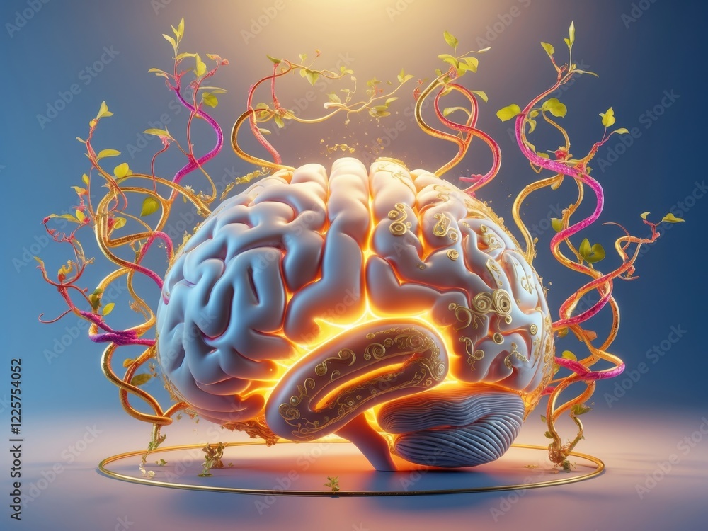 Poster exploring cognitive behavioral therapy techniques to address psychological issues through creative v