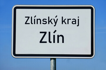 Ortsschild Zlínský kraj Zlín
