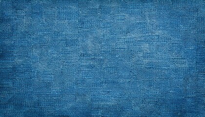 Vintage Retro Blue Denim Textured Mosaic Artwork Coarse Sky Blue Grain Screen, Handmade Abstract Design