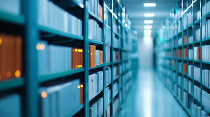 Server Room with Medical Coding and Data Processing System