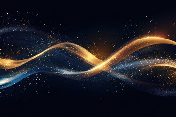 2025 new year celebration abstract concept showcasing a radiant golden wave with dynamic energy and festive spirit for modern designs and innovative themes