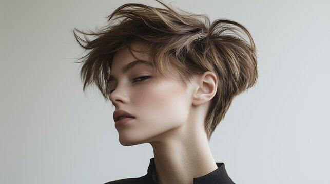Extra long shaggy pixie