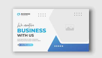 YouTube thumbnail and web banner template	