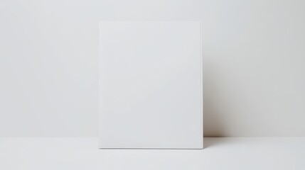 White Magazine with Copy Space Upright Isolated on White Background