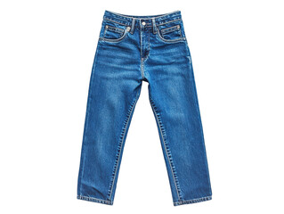 Isolated Pair of Blue Jeans