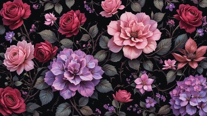 Flowers, Abstract, Wall Art Decoration, Home Decor, Ready for Print, Background, Wallpaper 8K, TV Screen