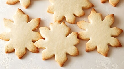 Delicious Homemade Sugar Cookies Snowflake Design Sweet Treats Bakery