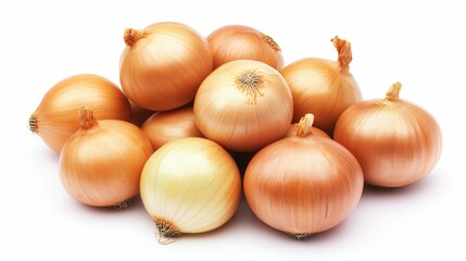 Fototapeta premium Onions isolated on white background
