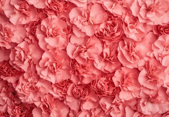 Delicate pink carnation pattern texture floral design graphic art seamless background studio view aesthetic concept