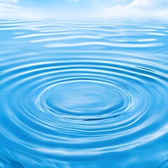 Stunning Blue Water Ripples Abstract Background