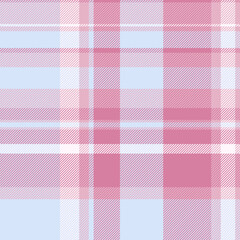 Delicate pink and light blue plaid pattern. Seamless textile texture ideal for fashion, home decor, or website backgrounds.  Soft, feminine design evokes feelings of comfort and style.