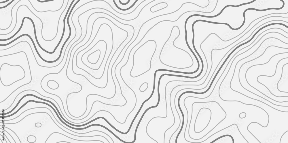 Poster the grey white on black contours vector topography stylized height of the lines. the concept of a co