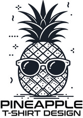 Pineapple Vector T Shirt Design