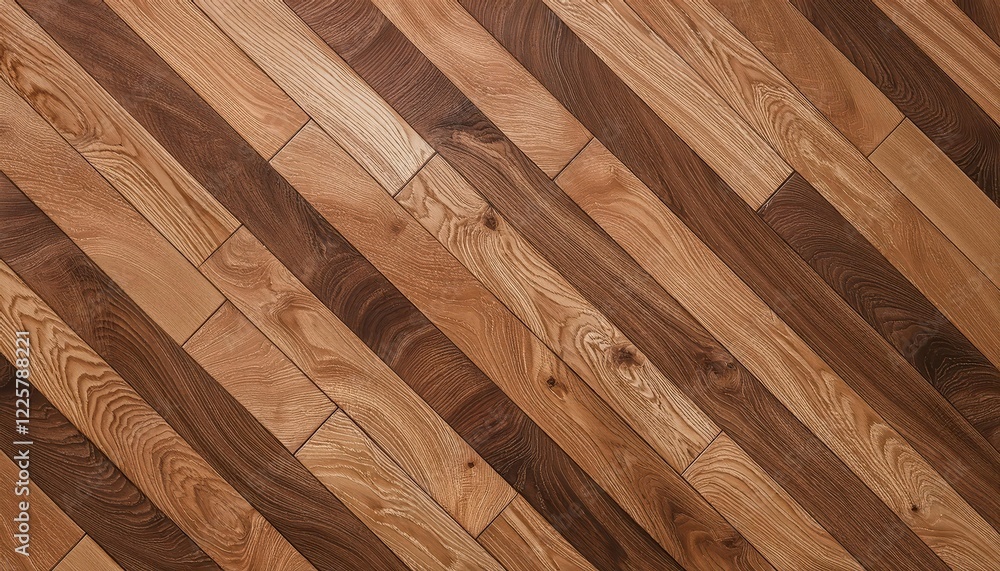 Poster Realistic 3D Laminate Flooring Texture Map Showcasing a Smooth, Detailed Surface for Seamless Integration in Virtual Spaces, Ideal for HighResolution Graphics and Architectural Visualization.