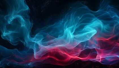 Obraz premium 오로라보다 화려한 색상의 플라즈마 구름이 우주를 채운 장면