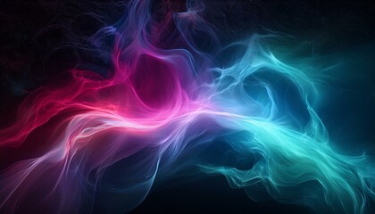 Obraz premium 오로라보다 화려한 색상의 플라즈마 구름이 우주를 채운 장면